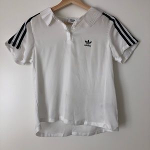 Adidas originals white formal tennis tee